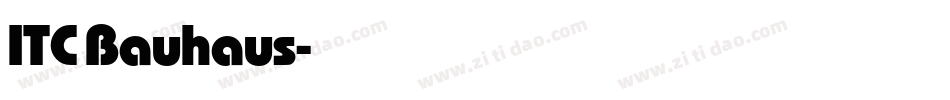 ITC Bauhaus字体转换